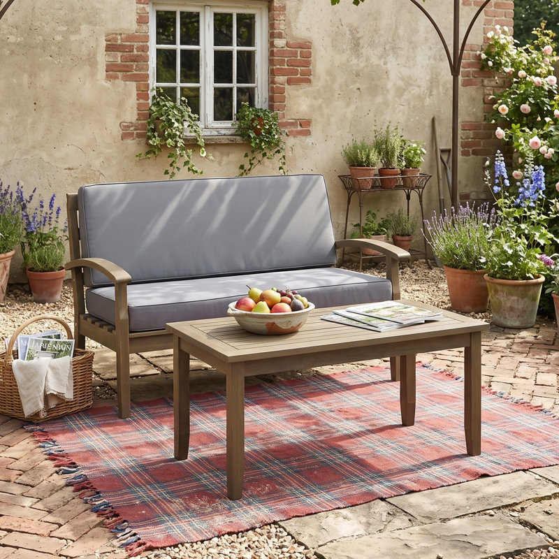 2 - Person Patio Conversation Set, DarkGray
