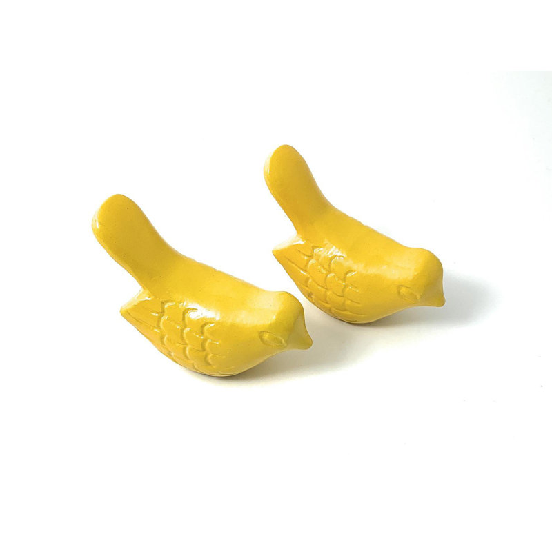 Figurine oiseau de la santé et du bonheur, Jaune