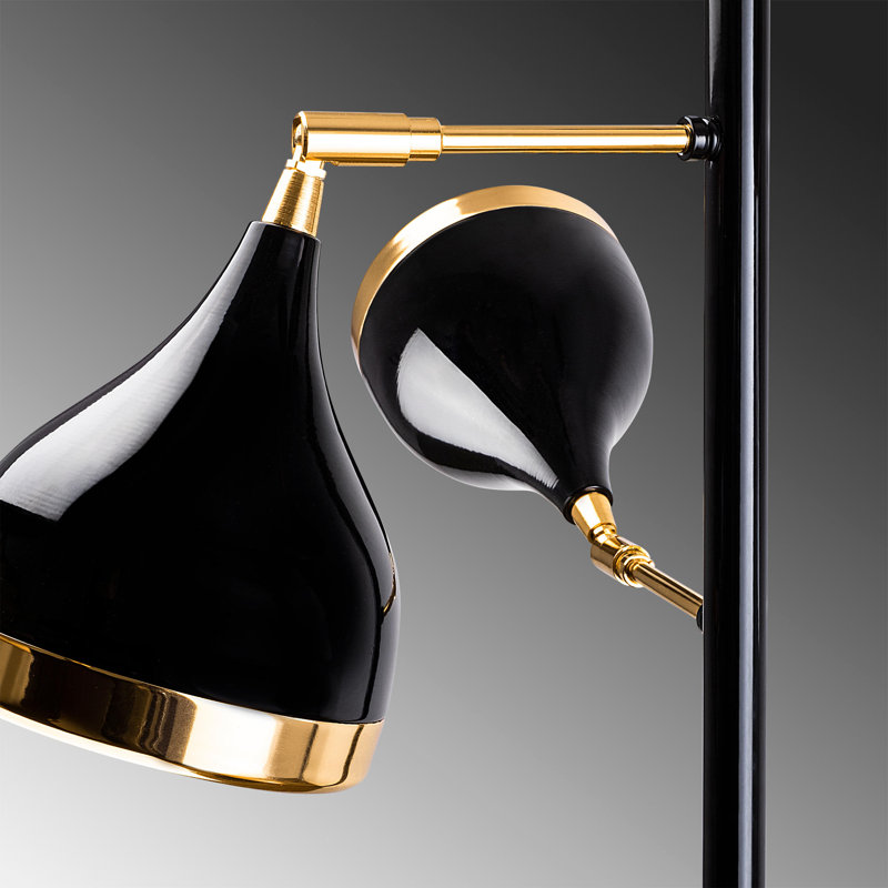 Albie 163cm Black/Gold Tree Floor Lamp, Black/Gold