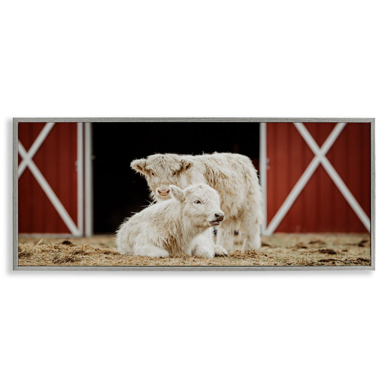 Art de giclée blanche encadrée par Dakota Diener, Estampe numérique Farmhouse, H 13 po x l 30 po