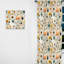 Scandinavian Midcentury Bliss - Rideau Midcentury - Rideau géométrique obscurcissant - 1 panneau-107576093