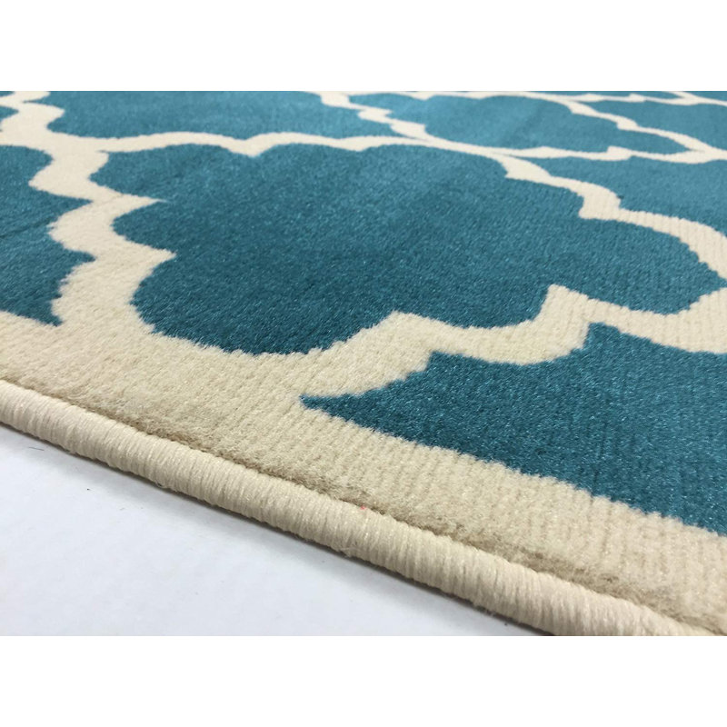 Tapis marocains à treillis marocain, Rectangle 4 pi 11 po x 6 pi 11 po