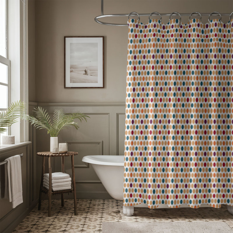 Motif de feuillage - Rideau de douche Premium, H 74 po x l 71 po