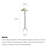 Wabi-Sabi Style Wrought Iron & Fabric Floor Lamp