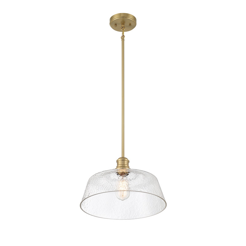 Luminaire suspendu en forme de dôme à 1 lumière en laiton naturel Lind Stockholm, Laiton naturel