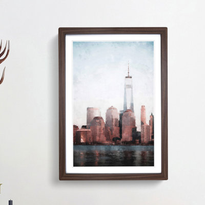 Downtown New York City Skyline - Single Picture Frame Painting on MDF