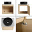 Ensemble de meuble-lavabo simple mural 24 po avec lavabo en céramique Greythor, ensemble de meuble-lavabo simple 24 po avec plateau en pierre reconstituée-362577413-354114337