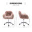 Chaise de bureau moderne en fausse fourrure-1483448025