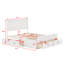 Structure de lit en bois avec tiroirs et support en lattes de bois-873209364