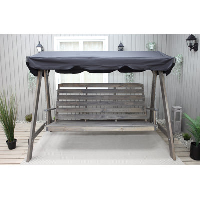Youngs 3 - Person Pine Solid Wood Hanging Porch Swing