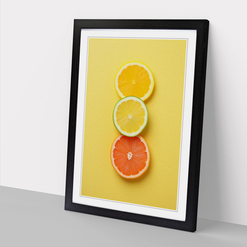 Single Picture Frame Print on Wood, 34cm H x 25cm W, Black Framed