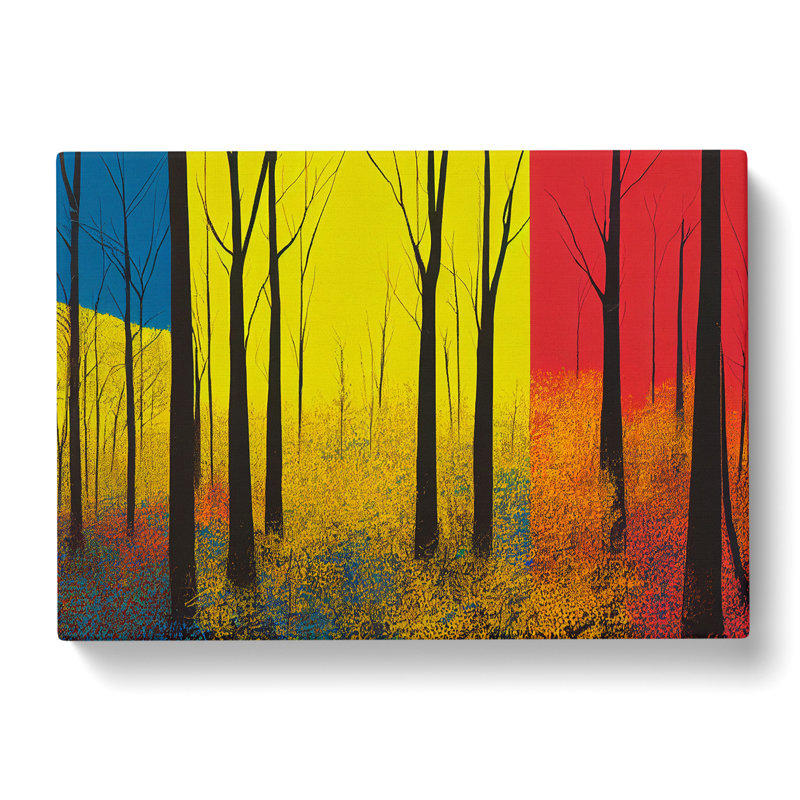 Spring Forest Abstract Vol.1 - Wrapped Canvas, 50cm H x 76cm W x 3cm D