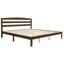 Structure de lit plateforme en bois massif de 12 pouces avec tête de lit, aucun sommier requis et assemblage facile-120380802-120380804