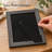 7.9" Gray Wood-Look Picture Frame, Fits 6" x 8" Photos for Wall or Tabletop Display