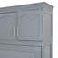 Lit escamotable double pleine grandeur avec armoires supérieures, gris (ANCIEN SKU: LP006664AAE)-771779806-771779804