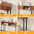 Fluted Console Table with Storage,Wood Sofa Table with Sliding Door,Entryway Table with Storage Space for Living Room-1041542684