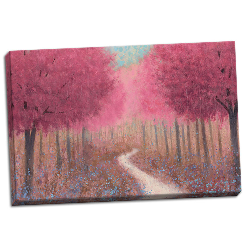« forest chemin spring crop », impression, Toile tendue, H 12 po x l 18 po x P 0,75 po