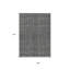 Tapis intérieur lavable rayé gris 5 pi x 8 pi