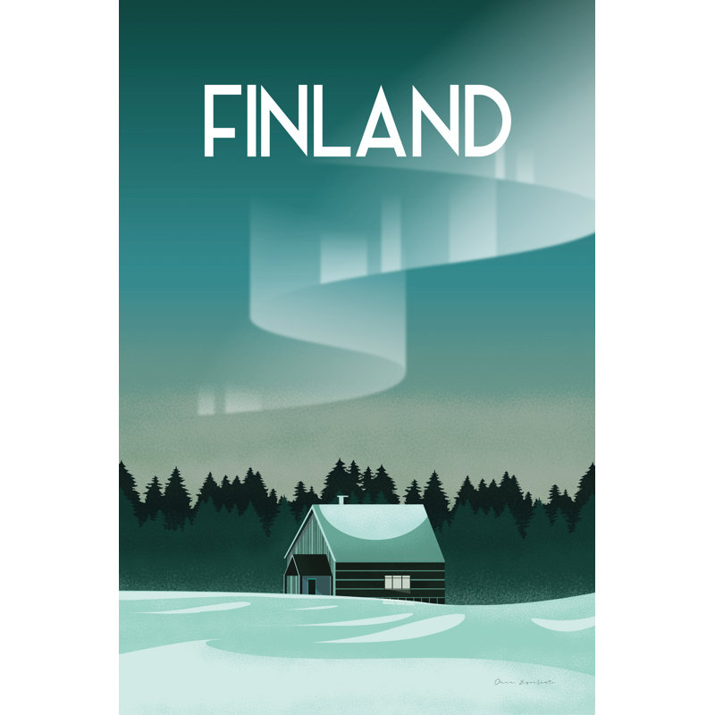 Finlande I, H 48 po x l 32 po, Non, Cadre simple érable érable