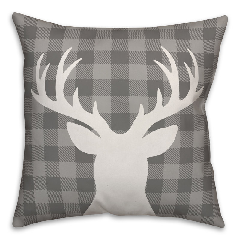 Plaid Pillow Cover, 20" x 20", Polyester/Polyfill