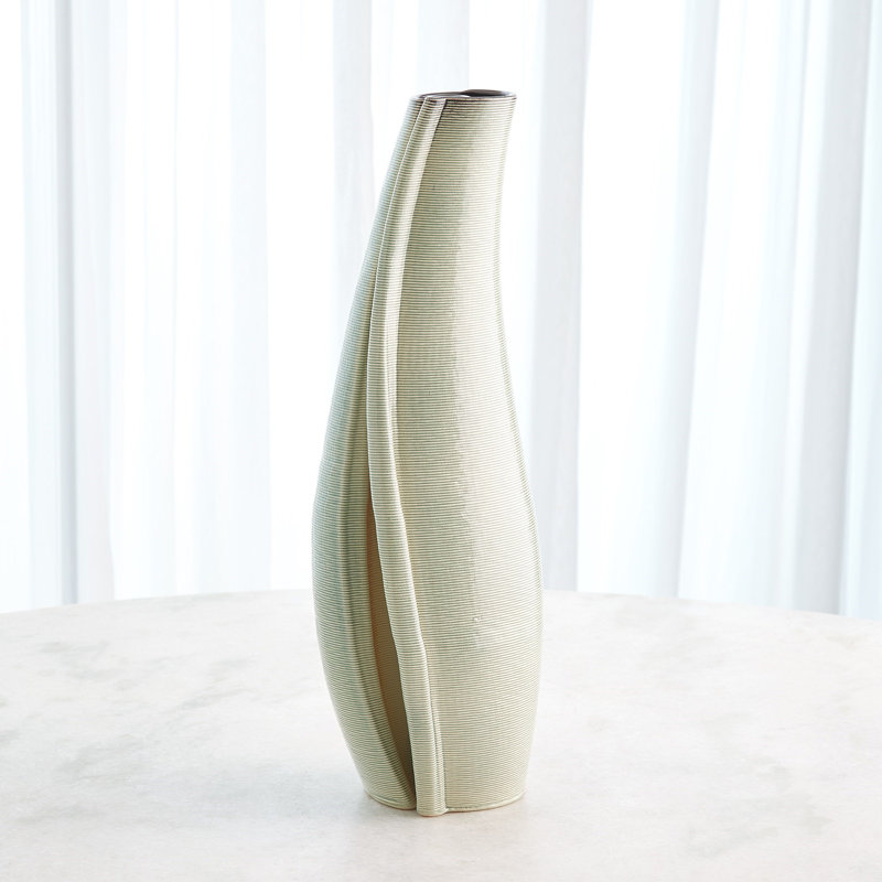 Earthenware Table Vase, Overall Height-  21.50"