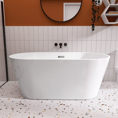 67'' x 31'' Freestanding Soaking Acrylic Bathtub