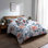 Ensemble de literie pour fille 5 pièces - Ensemble de housse de couette et coussin décoratif Garden