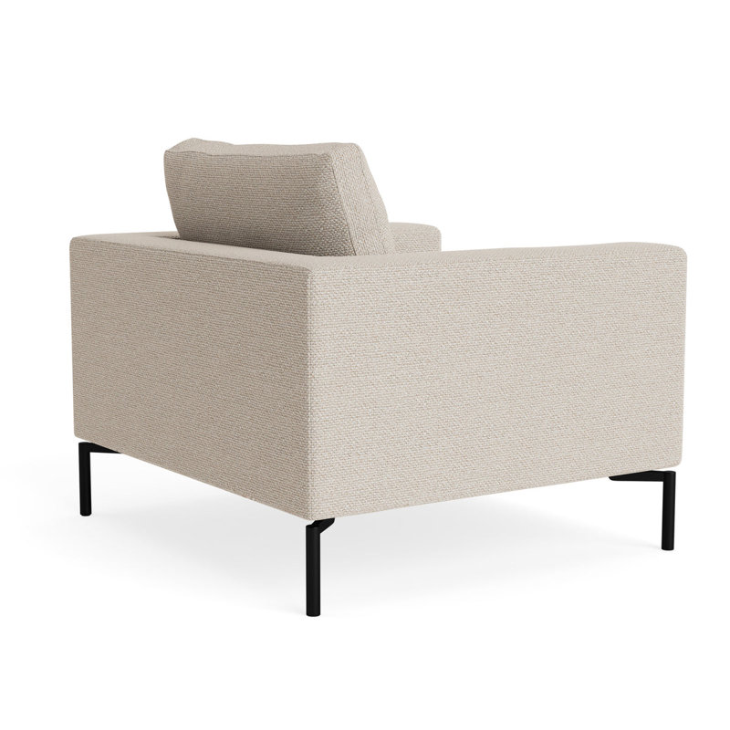MTO - The New Standard Lounge Chair with Black Legs, Sanford Linen