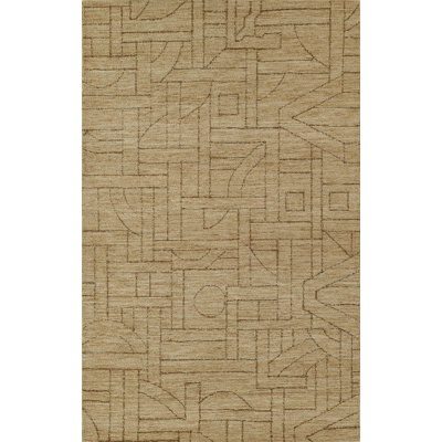 Ann-Sophie Natural Hand-Tufted Geometric Wool Rug