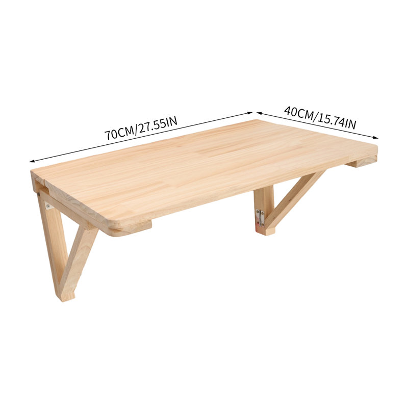 Metal Base Floating Desk, 3cm H x 70cm W x 40cm D