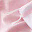 Ensemble de literie à rayures blanches en microfibre rose-111532259