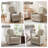 Madison Park Elio Beige Upholstered Power Swivel Glider Recliner with USB and USB-C Ports-122431749
