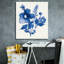 Art mural sur toile Epic Graffiti «Contemporary Blooms Blue 4 V2» par Shirley Novak-103919594