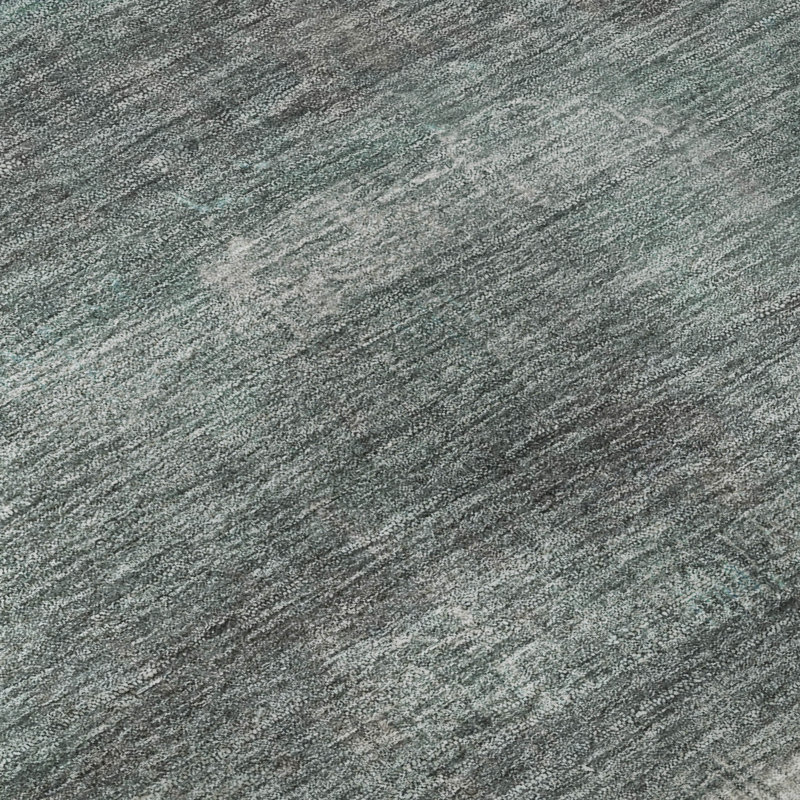 Premium Machine Washable Mayfield Abstract Rug, Teal, 5' x 7'6"