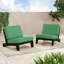 Ensemble de sièges d'extérieur 2 pièces avec coussins pour patio ou jardin Polett-647634057-641841127