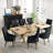Modern Linen Fabric Kitchen Side Chair,  Dining Chair（Set Of 4）-907506183-907506179