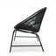 Ensemble de conversation 4 pièces en bois d'acacia et en rotin noir pour l'extérieur - Bois d'acacia de qualité supérieure