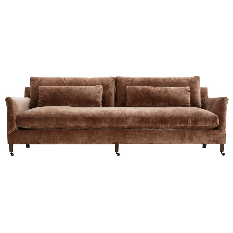 Bruges 97'' Sofa, Brown Chenille