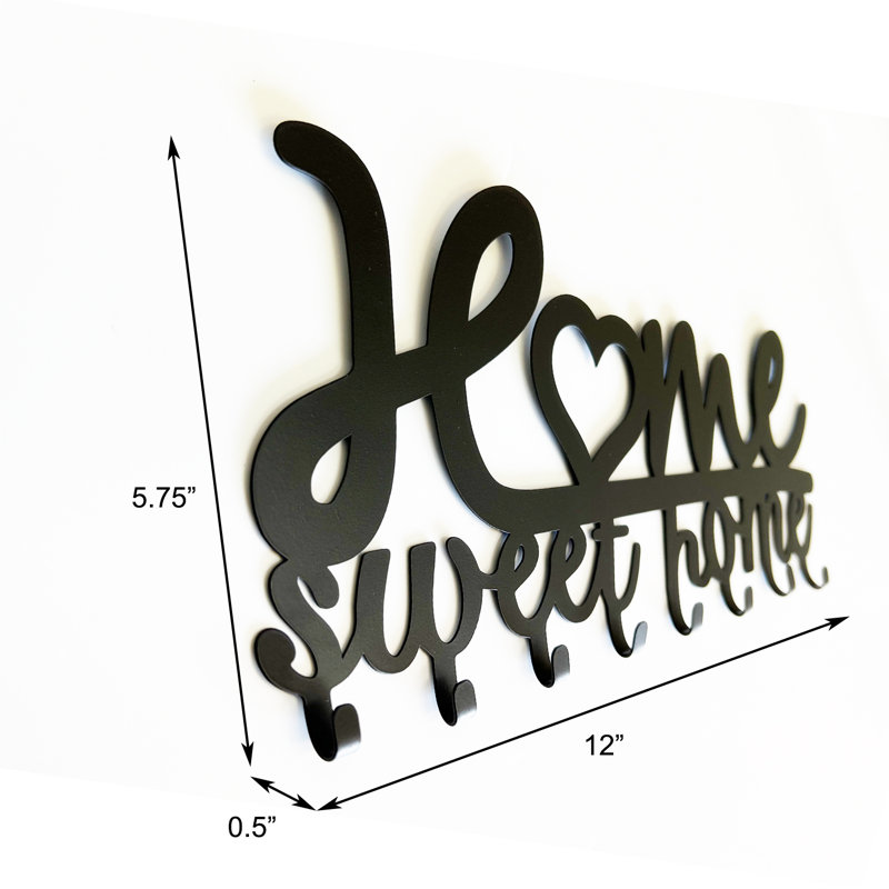 Canaseraga Metal Wall Organizer with Key Hooks