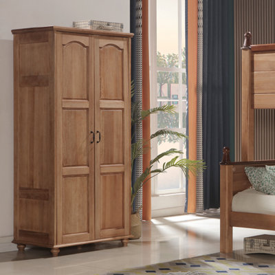 American-style Simple All-solid Wood Wardrobe