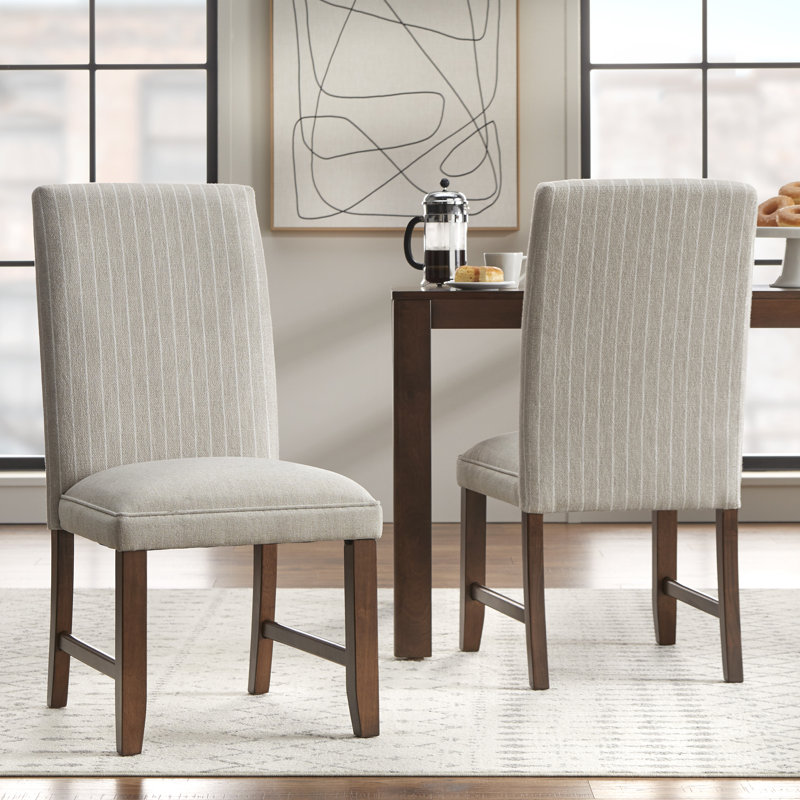 Ensemble de salle à manger Custer, 7 pièces : table, 6 chaises, Beige
