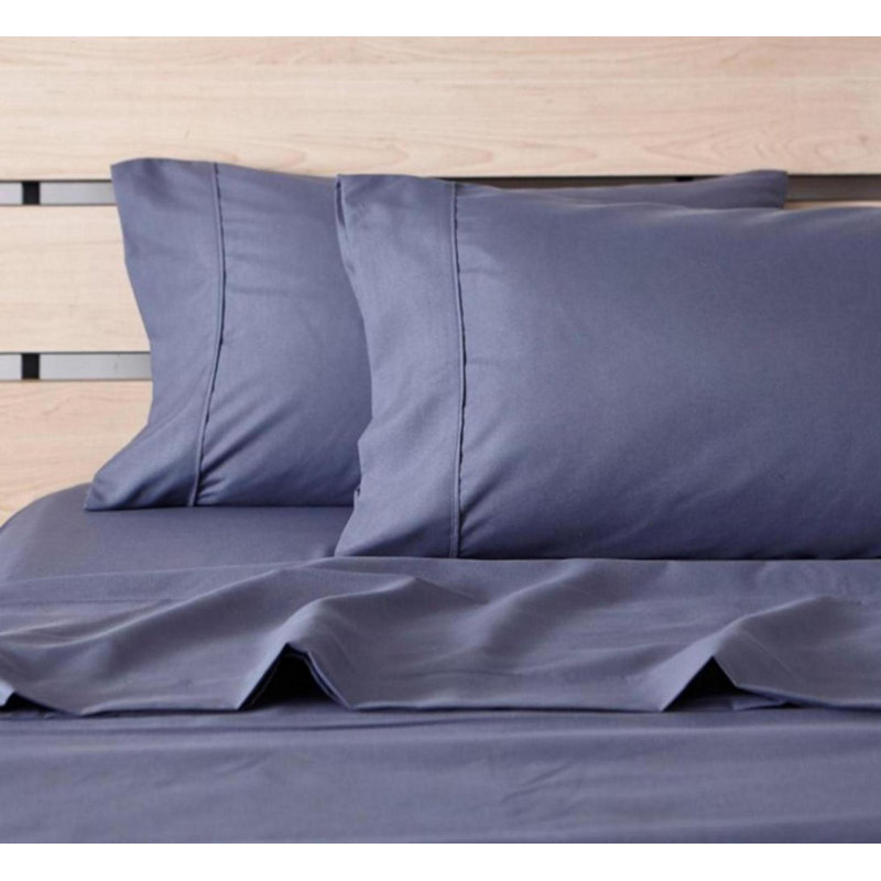 Sateen - Set of 3, King Sheet Set with 2 Pillowcases