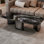 Rectangular super crystal stone coffee table