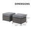 Pouf extérieur en osier Yoleth avec coussin-1376353309