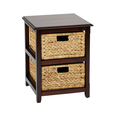 Commode de rangement 2 tiroirs Ottilie