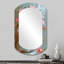 Nature morte avec des lys roses - miroir décoratif mural cylindrique assorti, miroir asymétrique traditionnel, impression d'art en métal-107247608