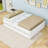 Wood Platform Bed with Pull-Out Trundle and Storage Drawers-1835792405-1835792410