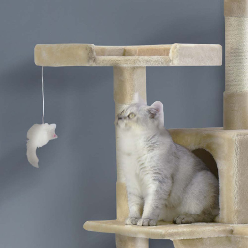 72'' H Cat Tree, Beige