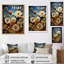 Reproduction sur toile de prairies florales surréelles-97082244-97082248