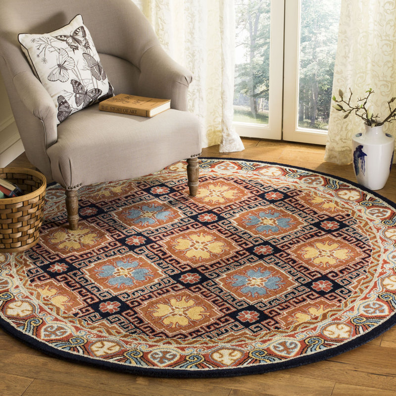 Wahcheechee Hand Tufted Wool Oriental Rug, Round 6'
